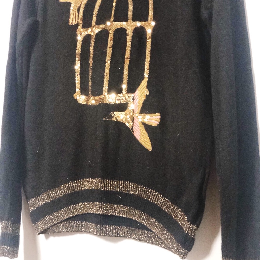 H&M Sequin Bird Cage Sweater - Picture 6 of 6